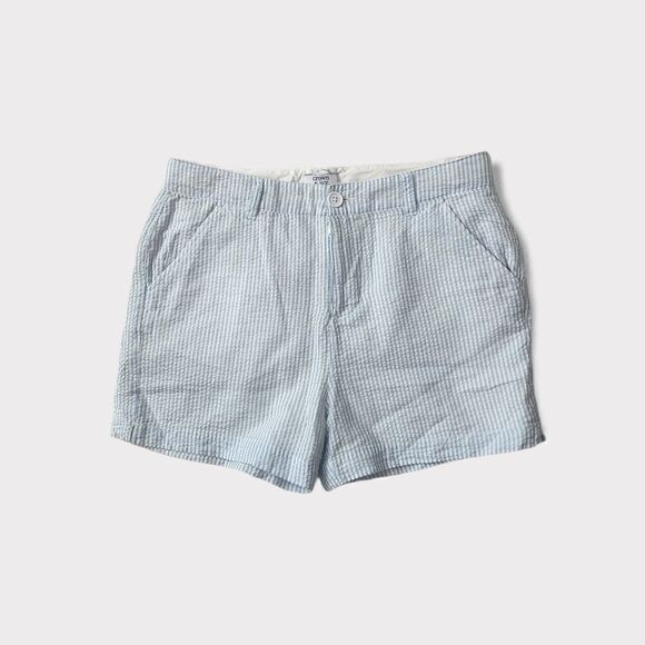 CROWN & IVY KIDS SHORTS SIZE 16 SEER SUCKER LINED - Picture 1 of 4
